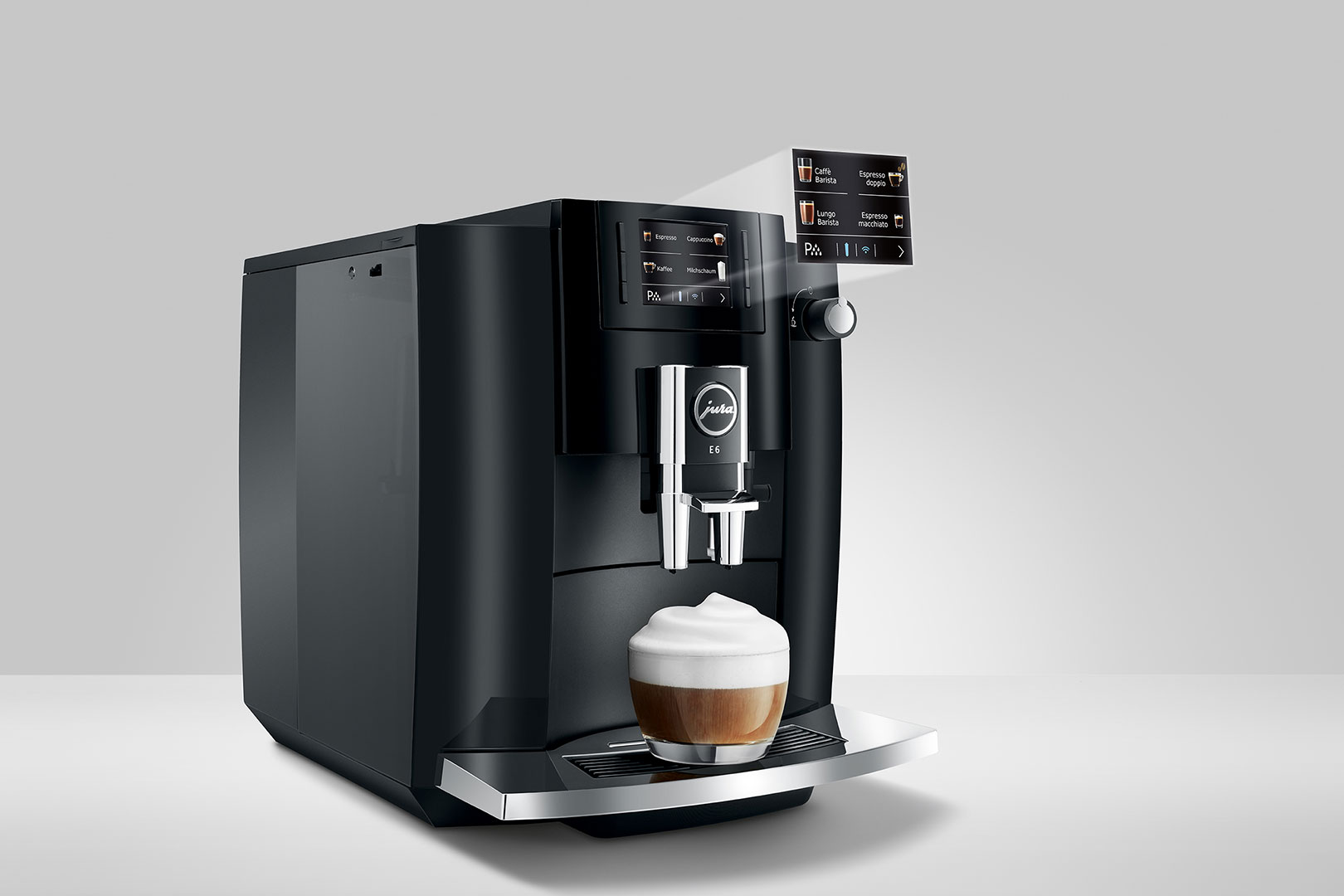 Aparat de cafea Espresso JURA E6 Platin Black,15377 / 15 bar / Espresso photo 3