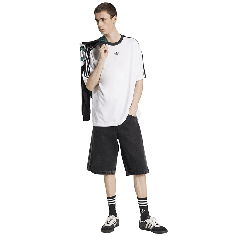 Tricou bărbătesc Adidas JACQUARD JERSEY XXL Alb photo 4