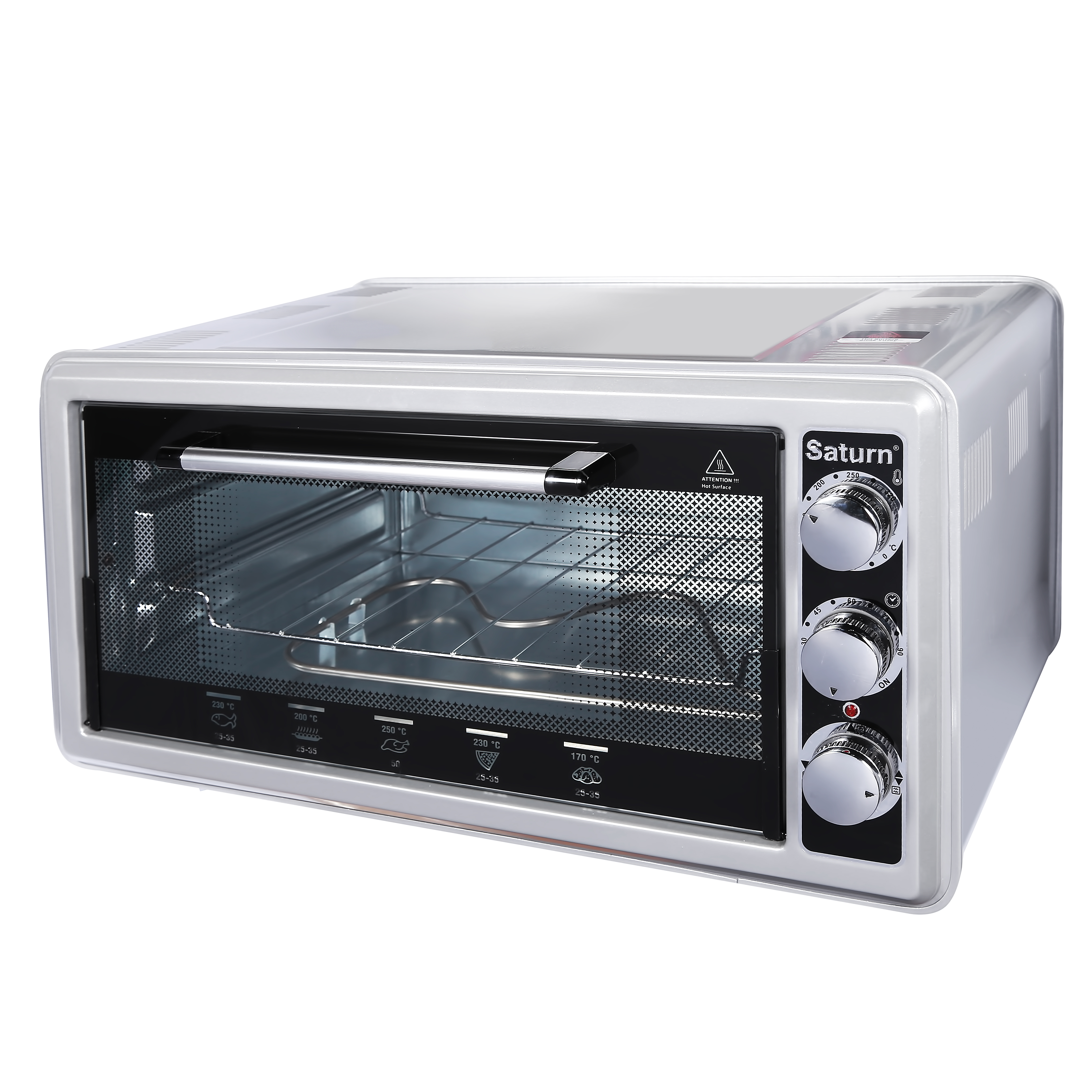 Cuptor electric Saturn STEC1077, 50 l, 1200 W, Gri photo 1 Cuptor electric Saturn STEC1077, 50 l, 1200 W, Gri photo 1