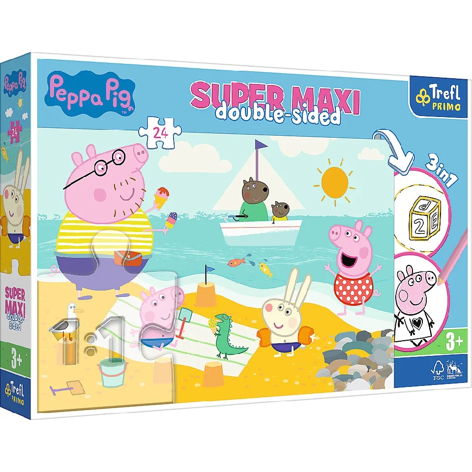 Trefl 41010 Puzzles 24 Super Maxi Peppa Pig photo 1