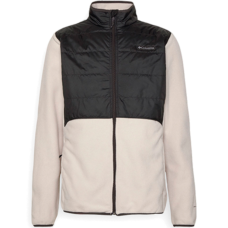Hanorac pt bărbați Columbia Basin Butte Fleece Full Zip S Bej-negru photo 1 Hanorac pt bărbați Columbia Basin Butte Fleece Full Zip S Bej-negru photo 1