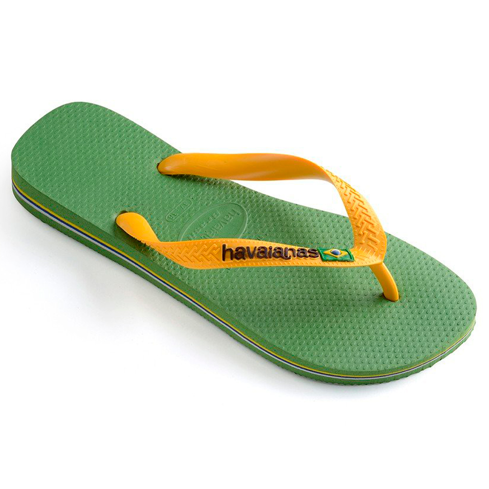 Slapi Havaianas  BRASIL LOGO II pt Barbati / 39/40 / Verde photo 5