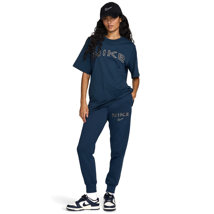 Брюки Nike W NSW PHNX FLC MR STD LOGO PNT S Синий Женский photo 2