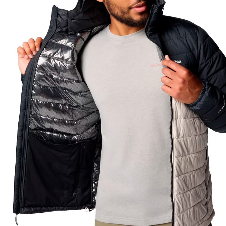 Geacă pt Barbati Columbia Powder Lite II Hooded Jacket S Alb photo 5