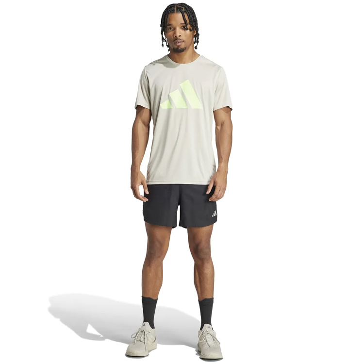 Tricou bărbătesc Adidas RUN IT TEE XS Bej photo 2