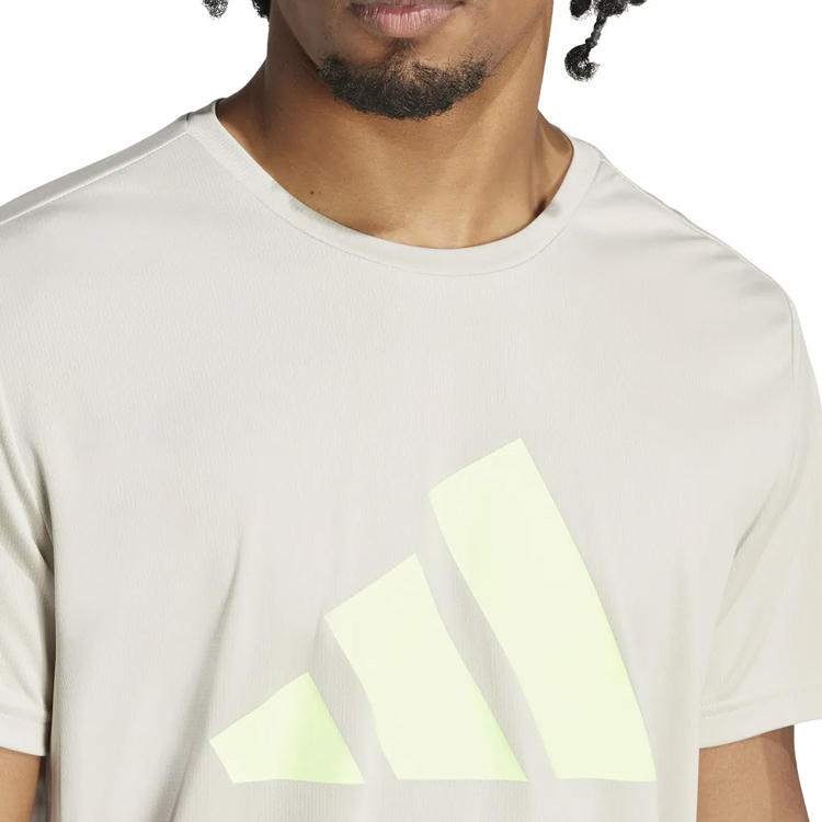 Tricou bărbătesc Adidas RUN IT TEE XS Bej photo 3