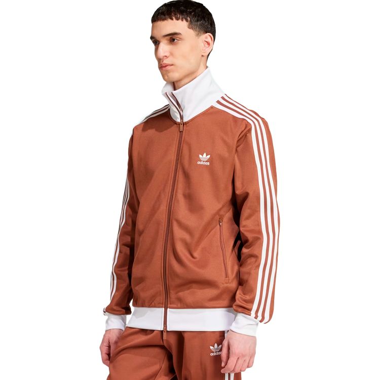 Hanorac pt bărbați Adidas CLASSIC TT S Maro photo 2