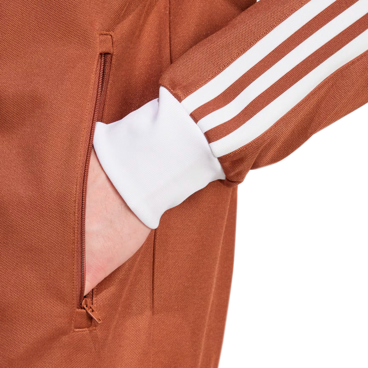 Hanorac pt bărbați Adidas CLASSIC TT S Maro photo 3