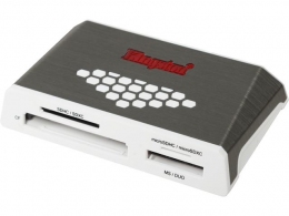 Card Reader All-in-1 Kingston USB 3.0 High-Speed Media Reader, USB3.0, Compact Flash Type I/II, SD/SDHC UHS I-II/SDXC UHS I-II, microSD/microSDHC UHS-I/microSDXC UHS-I, Memory Stick PRO/Duo/PRO Duo/ PRO-HG Duo thumbnav 1
