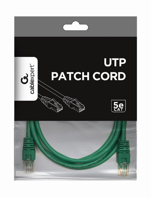 UTP Cat.5e Patch cord, 1.5m, Green photo 3