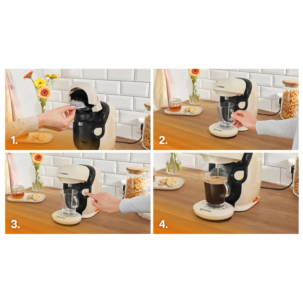 Aparat de cafea Cu capsule Bosch TASSIMO STYLE TAS117E / 3.3 bar  photo 6