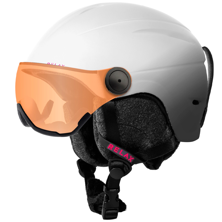 Casca de schi Relax TWISTER VISOR S Alb-gri Femei photo 1 Casca de schi Relax TWISTER VISOR S Alb-gri Femei photo 1