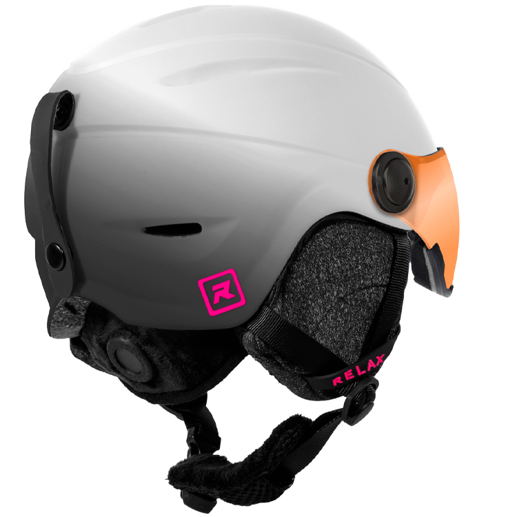 Casca de schi Relax TWISTER VISOR S Alb-gri Femei photo 2