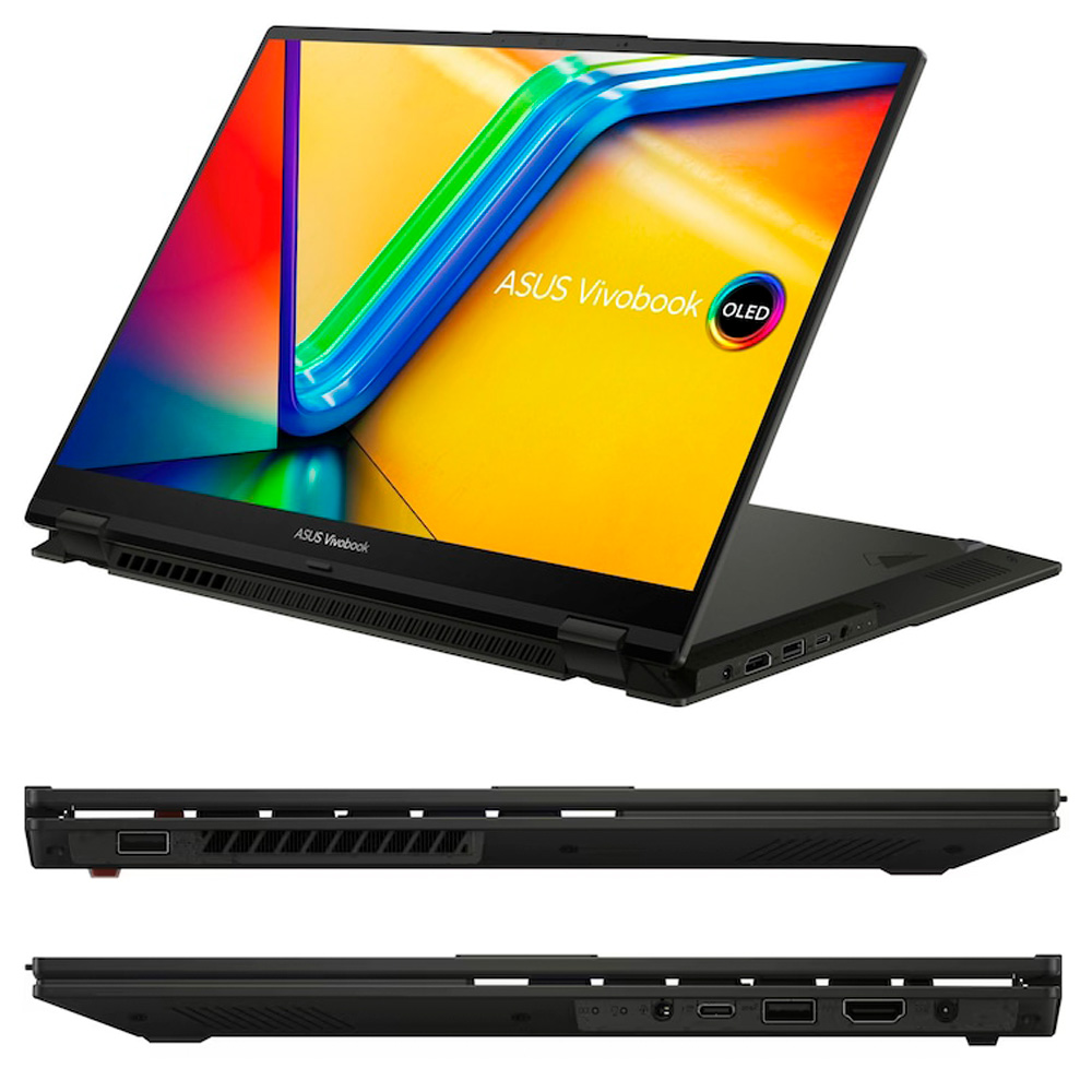 Ноутбук Asus Персональный Vivobook Flip 16 TP3604VAMY117X 16” / 16 ГБ / 1.0 ТБ / Core i9 / Iris Xe Graphics / Black photo 7