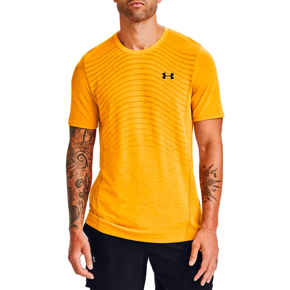 Tricou bărbătesc Under Armour UA Seamless Wave SS L Galben photo 2