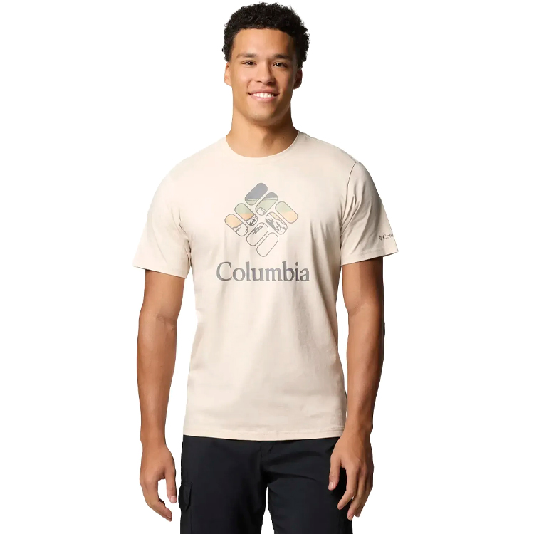 Tricou bărbătesc Columbia M Rapid Ridge Graphic Tee S Bej photo 1 Tricou bărbătesc Columbia M Rapid Ridge Graphic Tee S Bej photo 1