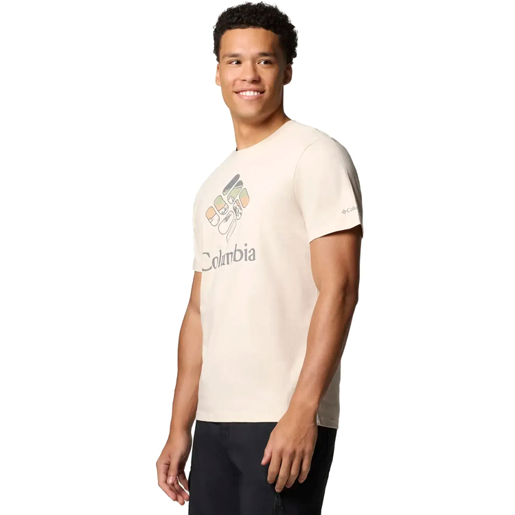 Tricou bărbătesc Columbia M Rapid Ridge Graphic Tee S Bej photo 3