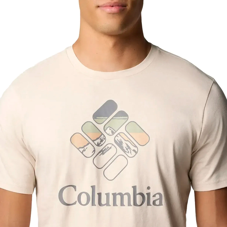 Tricou bărbătesc Columbia M Rapid Ridge Graphic Tee S Bej photo 4