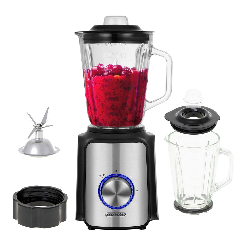 Blender Stationar Mesko MS4080 Argintiu / 2 viteze / ml photo 6