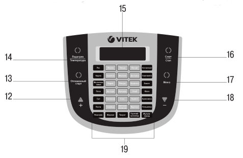 Multifierbator Vitek VT-4280 / / 860 / 35 programe / Mokko photo 3