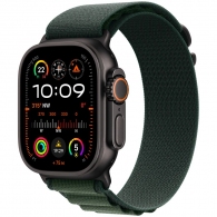 Smart watch Apple Watch Ultra 2 2024 GPS + Cellular 49mm Black Titanium Case with Dark Green Alpine Loop - Medium (MX4R3RB/A) thumbnav 1