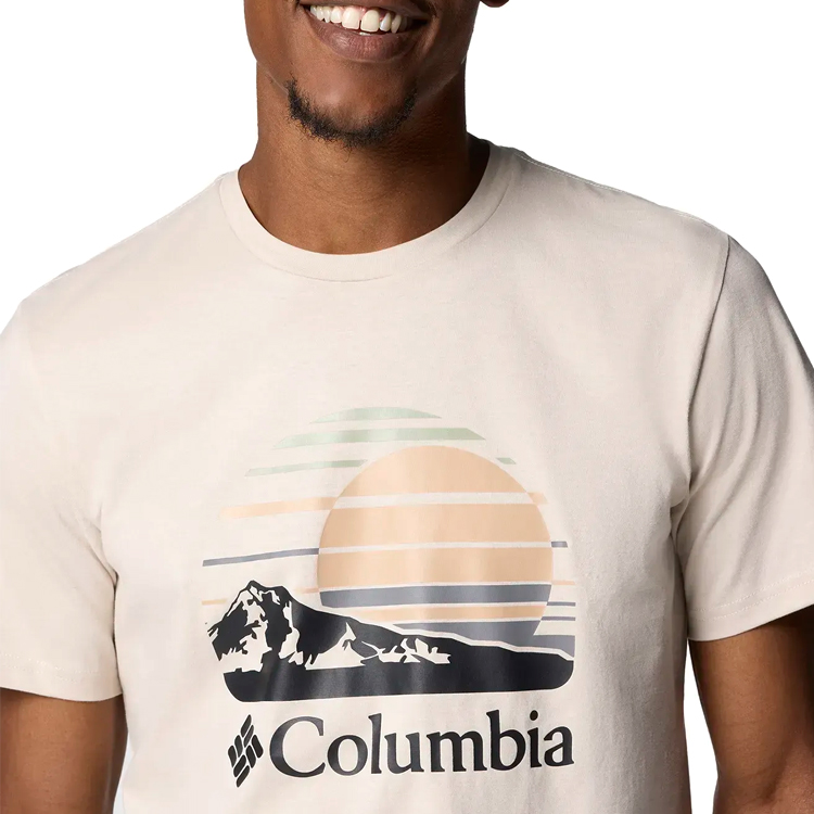 Tricou bărbătesc Columbia Path Lake Graphic Tee II S Bej photo 2