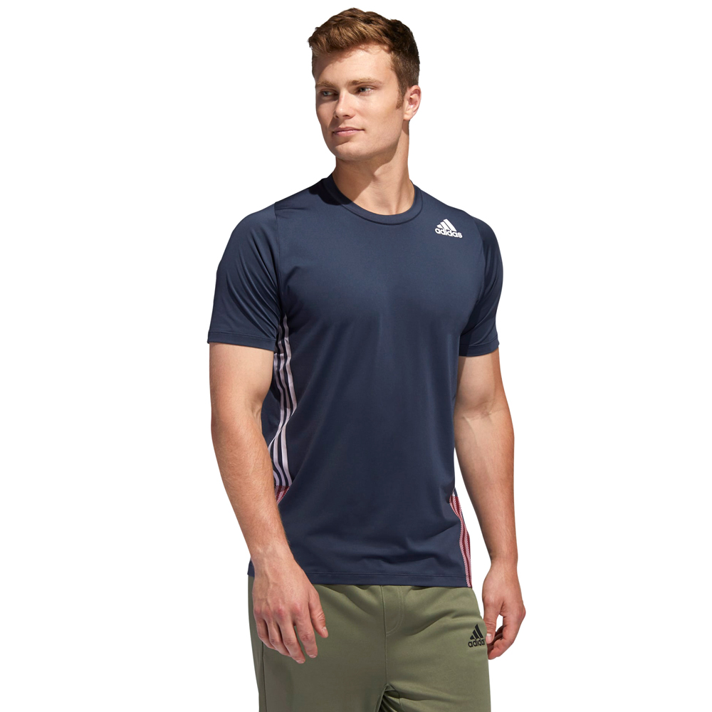 Футболка мужская Adidas FL 3S+ TEE L Синий photo 2