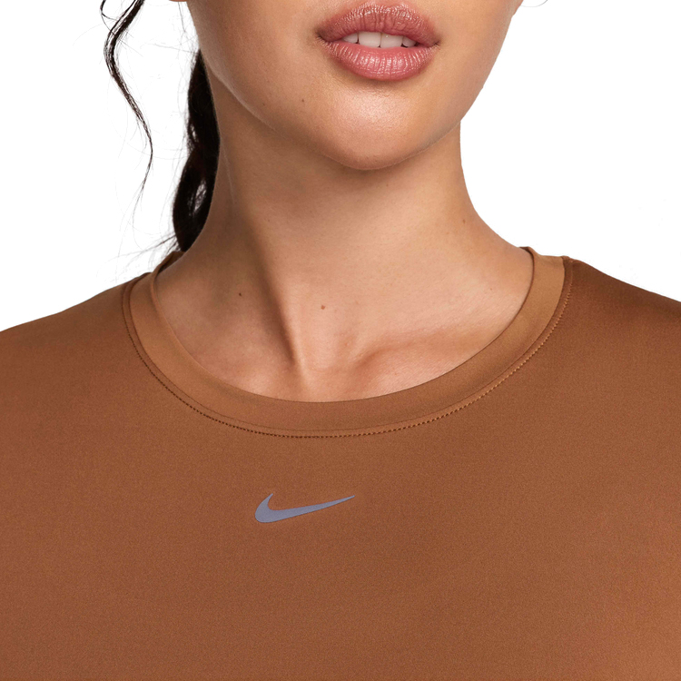 Tricou Nike W NK ONE CLASSIC DF SS TOP / Femei / S / Maro photo 5