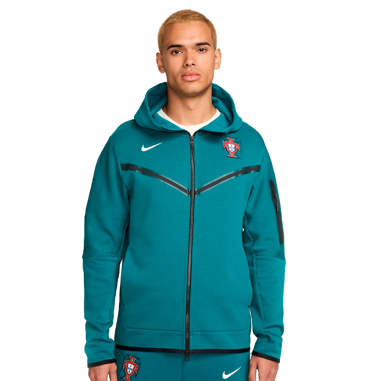 Jacheta Nike FPF M NSW TCH FLC HOODIE FZ WR L Verde Barbati photo 2