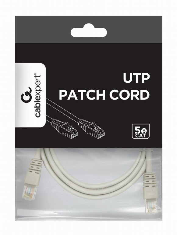 UTP Cat.5e Patch cord, 1.5m, Grey photo 3