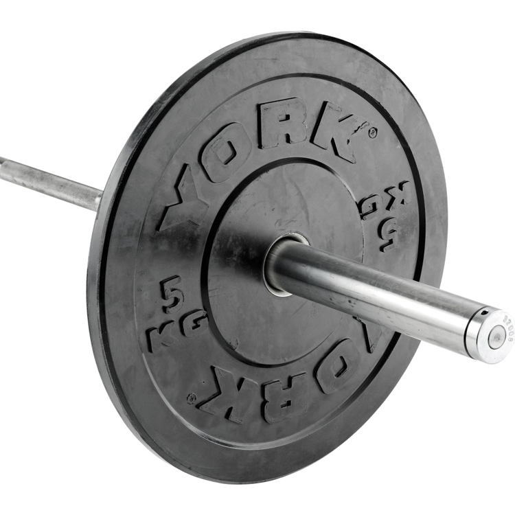 Диск 5 кг YORK Solid Rubber Bumper Plate photo 3