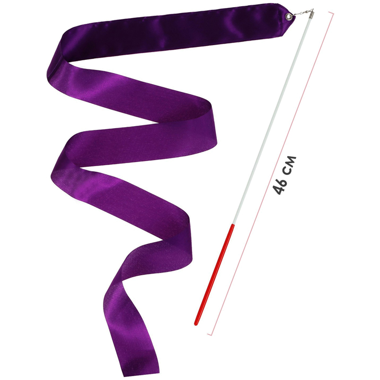 Baston gimnastic cu panglica 3867782 Grace Dance, Violet photo 2