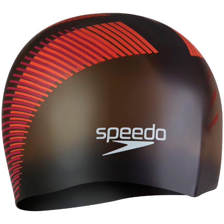 Casca de inot silicon Speedo REV MOUD SILC CAP 8-0933715982 Negru-rosu photo 2