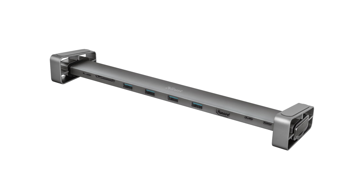 Многопортовый Адаптер Trust Dalyx/ USB-С/ 4xUSB-A/ 2xUSB-C/ HDMI/ RJ45/ SD/ microSD photo 1