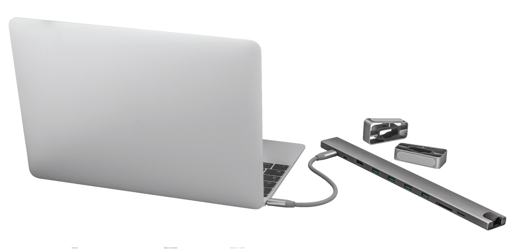 Многопортовый Адаптер Trust Dalyx/ USB-С/ 4xUSB-A/ 2xUSB-C/ HDMI/ RJ45/ SD/ microSD photo 3