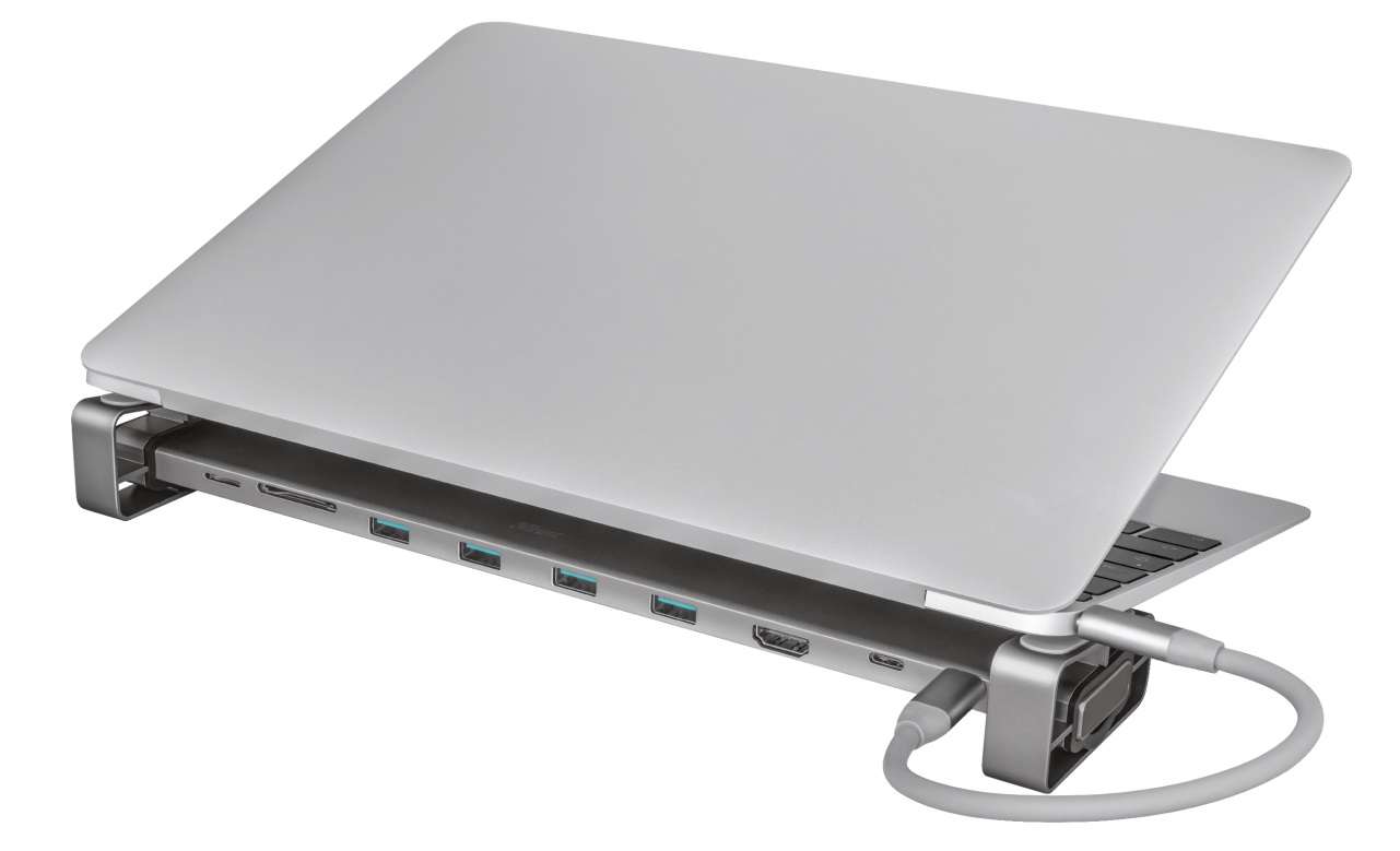 Многопортовый Адаптер Trust Dalyx/ USB-С/ 4xUSB-A/ 2xUSB-C/ HDMI/ RJ45/ SD/ microSD photo 4