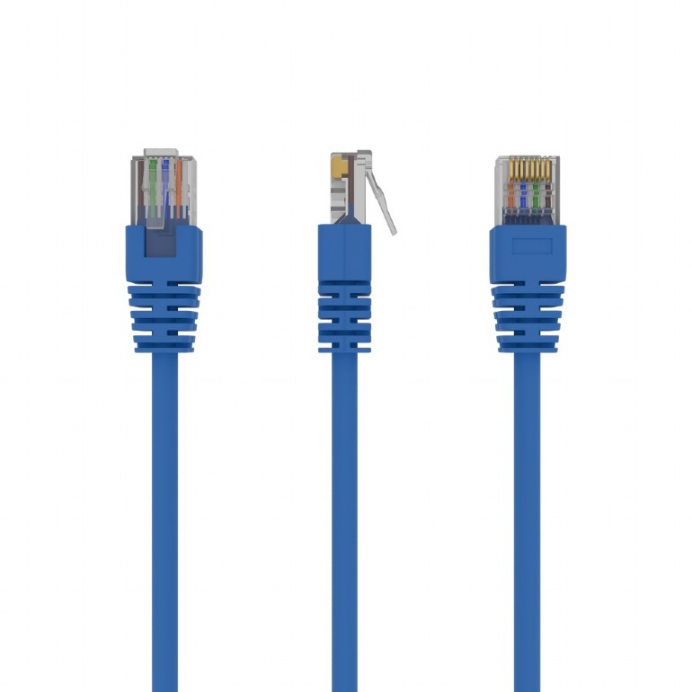 UTP Cat.5e Patch cord, 1.5m, Blue photo 1