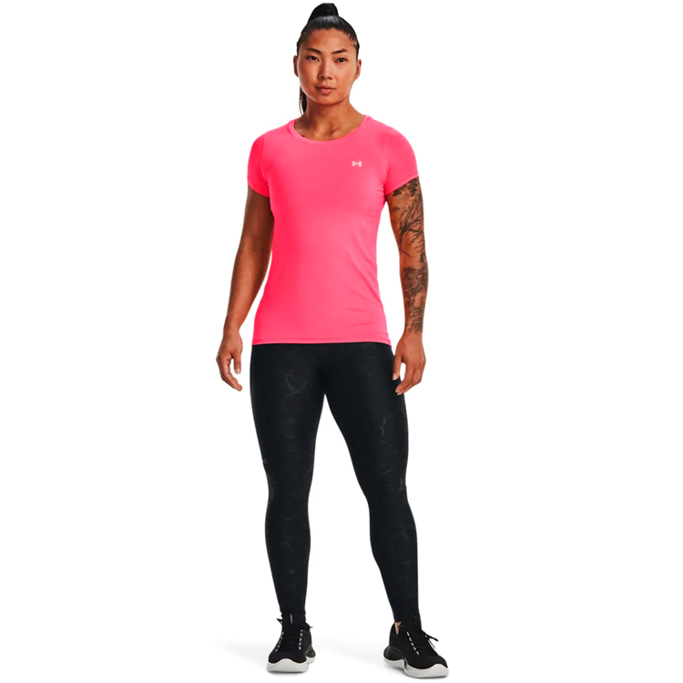 Tricou Under Armour UA HG ARMOUR SS / Femei / XS / Roz photo 3