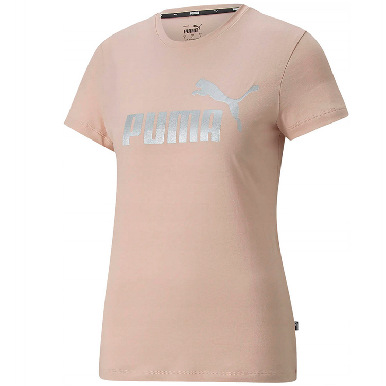 Футболка Puma ESS+ Metallic Logo Tee XS Бежевый Женский photo 1 Футболка Puma ESS+ Metallic Logo Tee XS Бежевый Женский photo 1