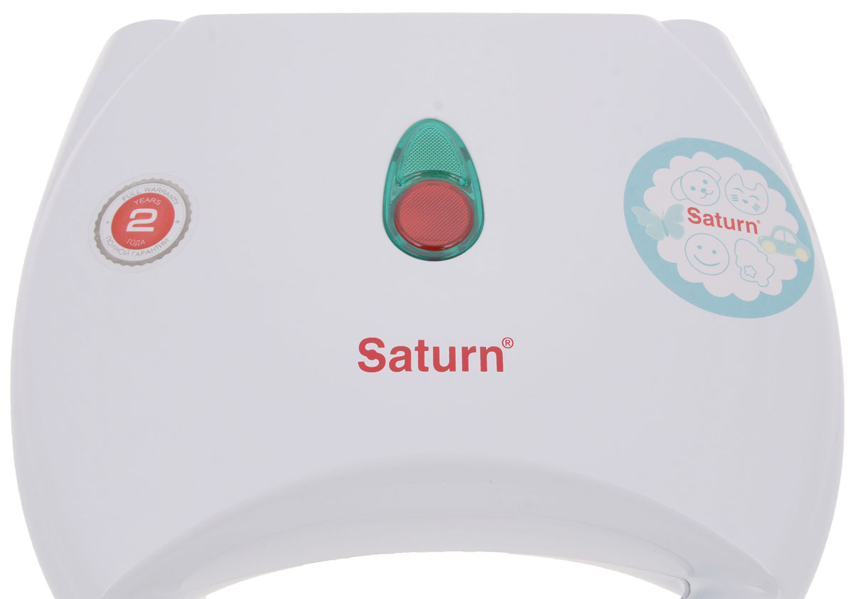 Вафельница Saturn ST-EC1083, 750 Вт, Белый photo 4