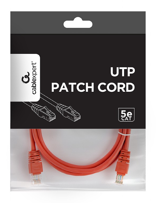 UTP Cat.5e Patch cord, 1.5m, Red photo 2