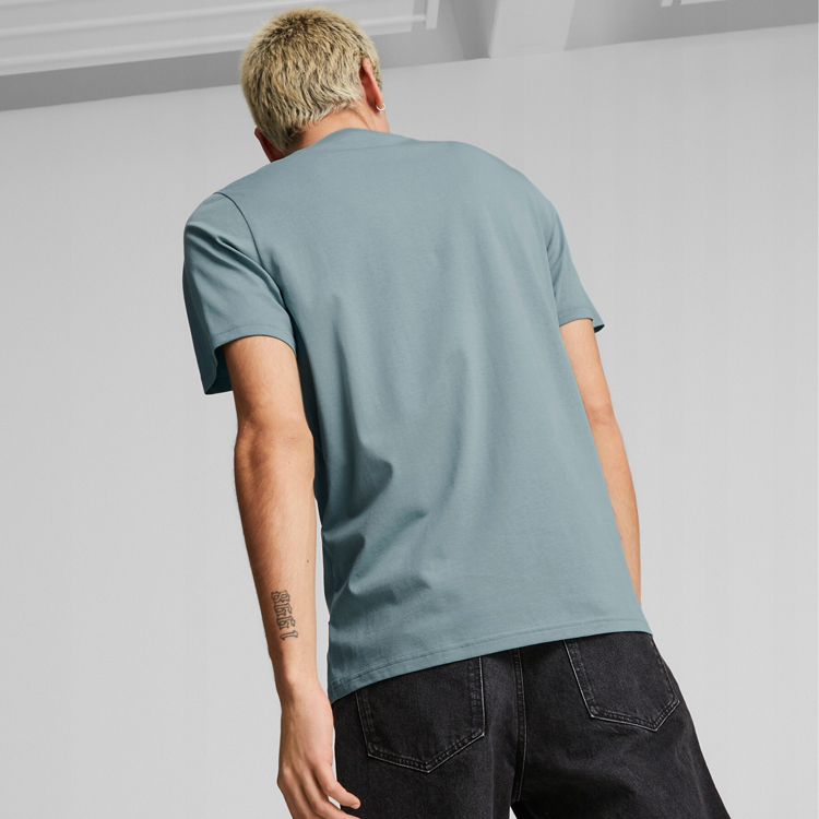 Tricou bărbătesc Puma GRAPHICS Wording Tee M Verde photo 4