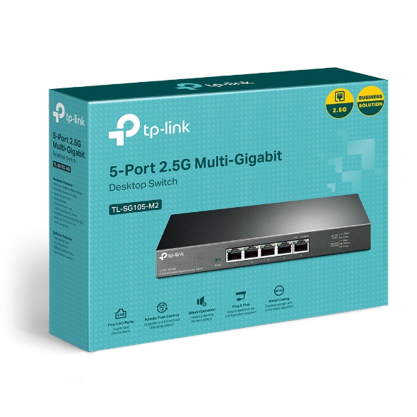 Switch TP-LINK TL-SG105-M2 / 5 port / Gigabit / RJ45 / steel case photo 4