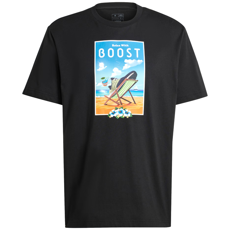 Tricou bărbătesc Adidas M BOOST G T XS Negru photo 1