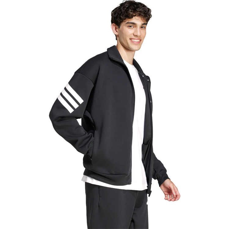 Hanorac pt bărbați Adidas M FI 3S TT XS Negru photo 3