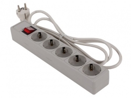 Surge Protector SVEN Optima Base, 5 Sockets, 3m, Gray thumbnav 1