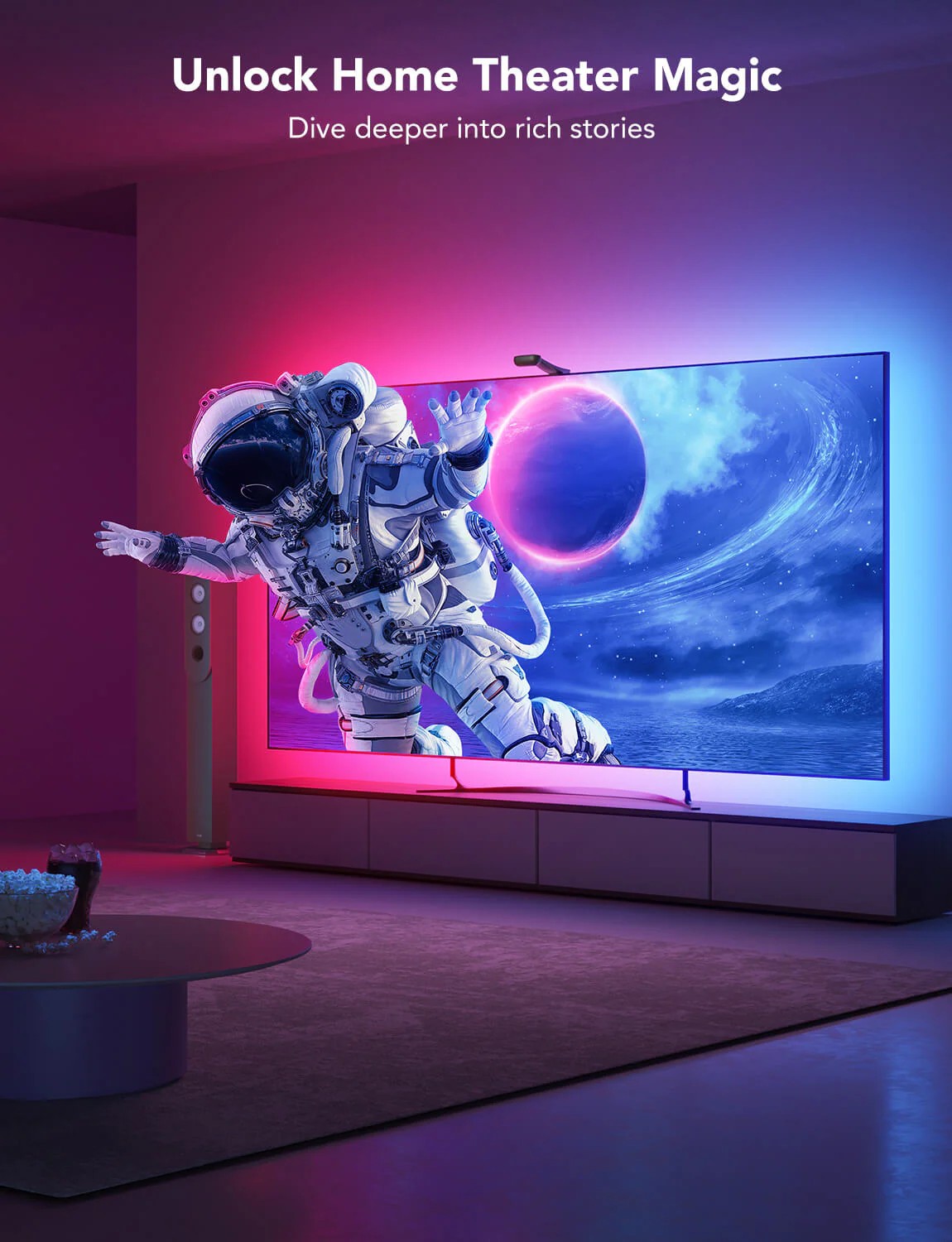 GOVEE RGBIC Envisual TV Backlight T2 with Dual Cameras (55”-65”) photo 6