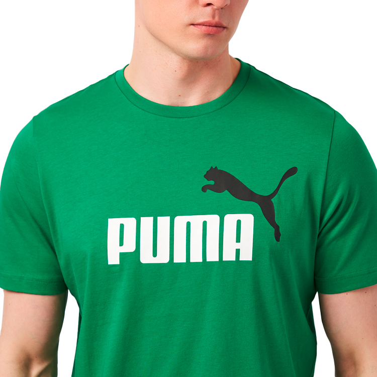 Tricou bărbătesc Puma ESS+ 2 Col Logo Tee S Verde photo 4