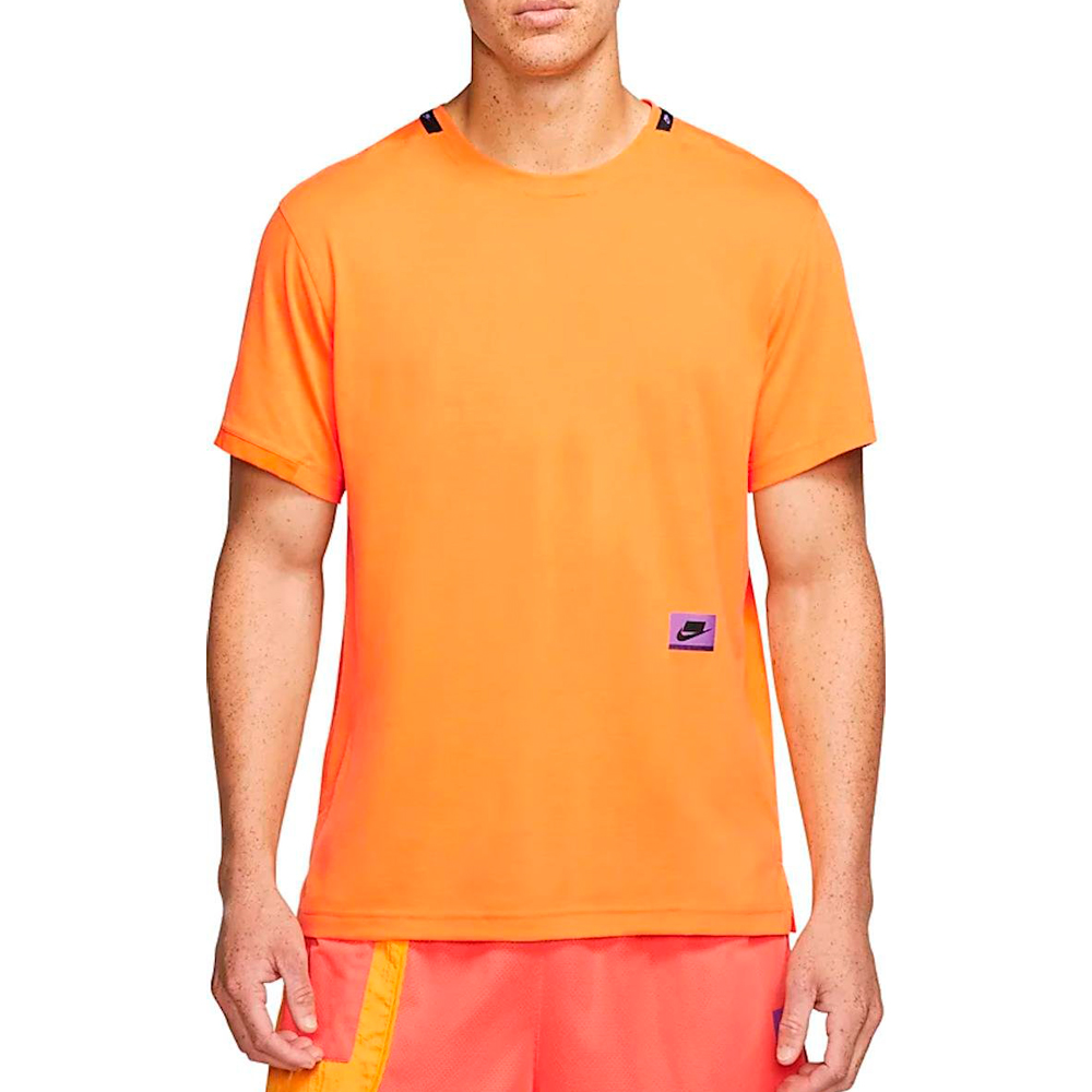 Tricou bărbătesc Nike M NK DRY TOP SS PX L Oranj photo 2