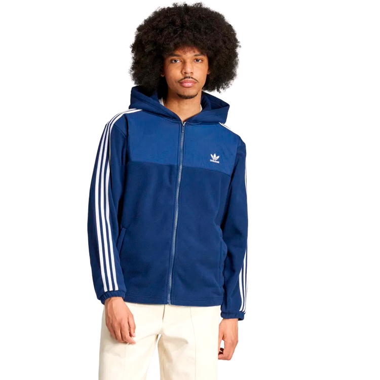 Hanorac pt bărbați Adidas Fleece hoodie XS Albastru photo 2